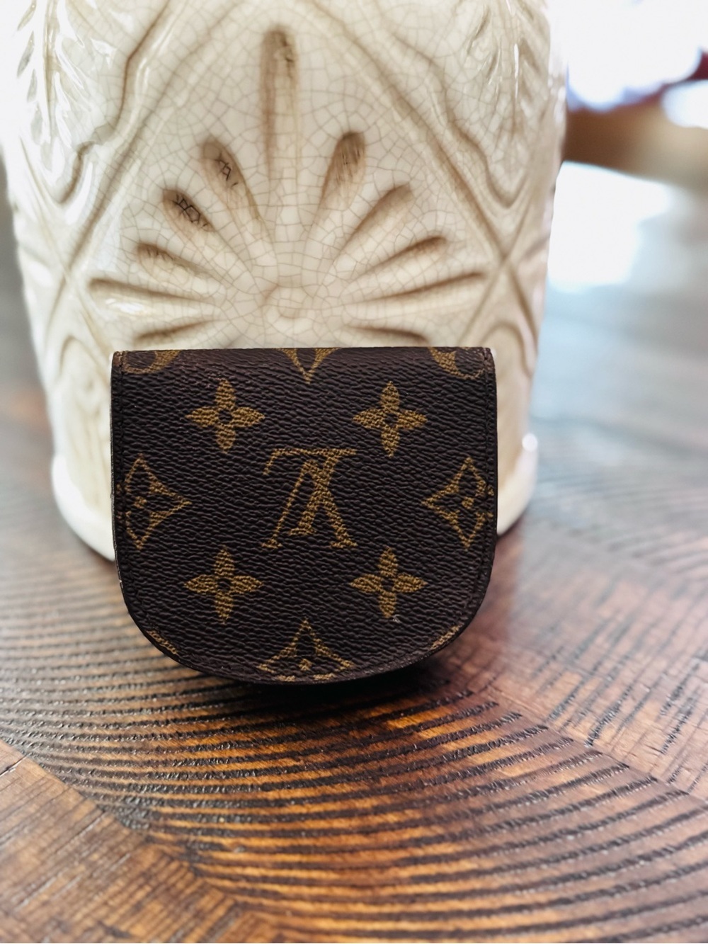 Louis Vuitton Monogram Porte Monnaie Gousset Coin Purse Wallet/rare find - Picture 3 of 16